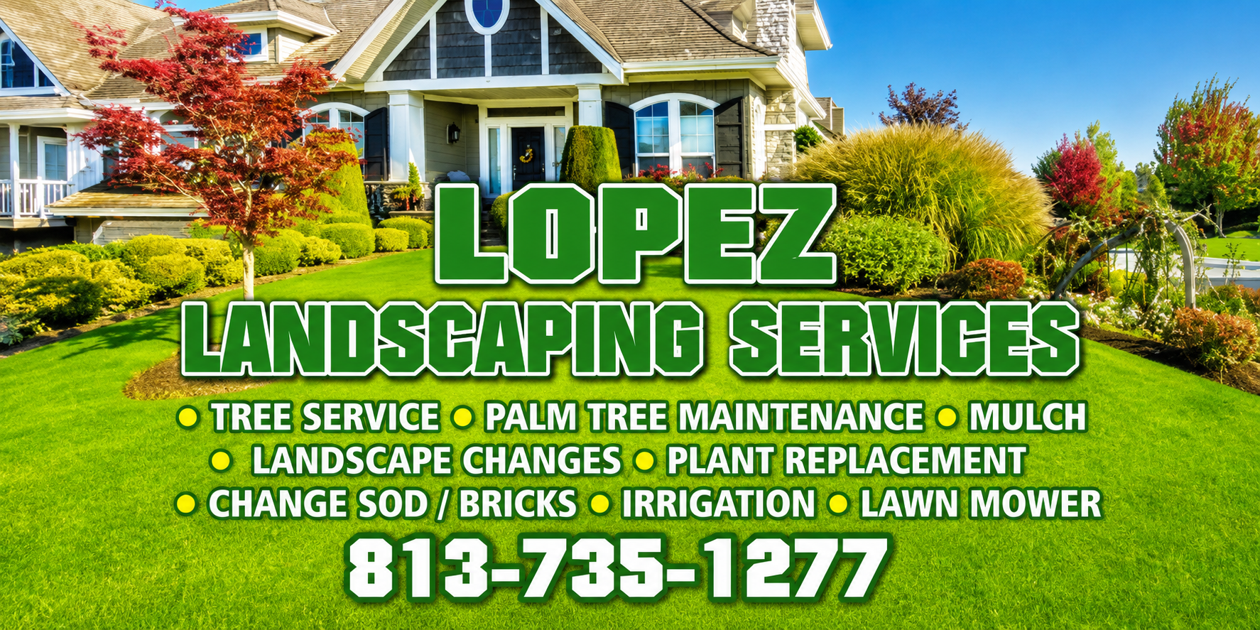 Lopez Landscaping Business Card